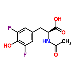 N-Acetyl-3,5-difluoro-L-tyrosine Structure