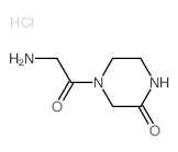 4-(2-aminoacetyl)piperazin-2-one,hydrochloride结构式