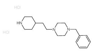 1-Benzyl-4-[2-(4-piperidinyl)ethyl]piperazine dihydrochloride Structure