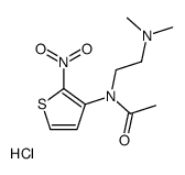 N-[2-(dimethylamino)ethyl]-N-(2-nitrothiophen-3-yl)acetamide,hydrochloride结构式