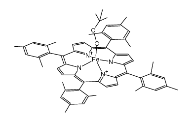 (tetramesitylporphine(2-))FeOO-t-Bu结构式