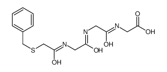 2-[[2-[[2-[(2-benzylsulfanylacetyl)amino]acetyl]amino]acetyl]amino]acetic acid Structure
