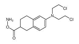 2-amino-6(7)-(bis(2-chloroethyl)amino)-1,2,3,4-tetrahydro-2-naphthalencarboxylic acid结构式