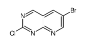 6-溴-2-氯吡啶并[2,3-d]嘧啶结构式