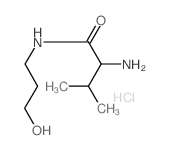2-Amino-N-(3-hydroxypropyl)-3-methylbutanamide hydrochloride Structure