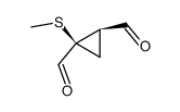 1,2-Cyclopropanedicarboxaldehyde, 1-(methylthio)-, (1S-cis)- (9CI)结构式