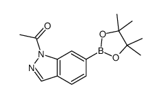1-(6-(4,4,5,5-Tetramethyl-1,3,2-dioxaborolan-2-yl)-1H-indazol-1-yl)ethanone Structure