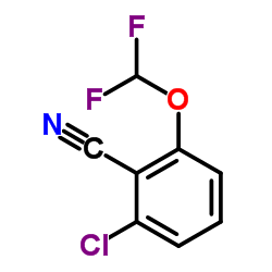 2-Chloro-6-(difluoromethoxy)benzonitrile Structure