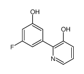 2-(3-fluoro-5-hydroxyphenyl)pyridin-3-ol结构式