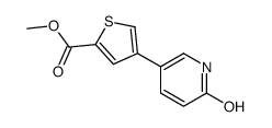 methyl 4-(6-oxo-1H-pyridin-3-yl)thiophene-2-carboxylate结构式