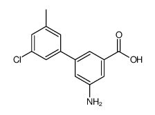 3-amino-5-(3-chloro-5-methylphenyl)benzoic acid Structure