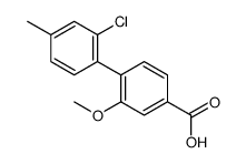 4-(2-chloro-4-methylphenyl)-3-methoxybenzoic acid结构式