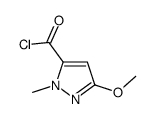 1H-Pyrazole-5-carbonyl chloride, 3-methoxy-1-methyl- (9CI)结构式