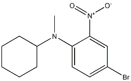 4-bromo-N-cyclohexyl-N-methyl-2-nitroaniline Structure