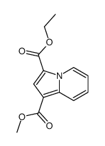 3-O-ethyl 1-O-methyl indolizine-1,3-dicarboxylate结构式