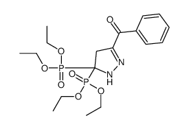 [5,5-bis(diethoxyphosphoryl)-1,4-dihydropyrazol-3-yl]-phenylmethanone Structure