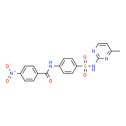 N-{4-[(4-methylpyrimidin-2-yl)sulfamoyl]phenyl}-4-nitrobenzamide结构式