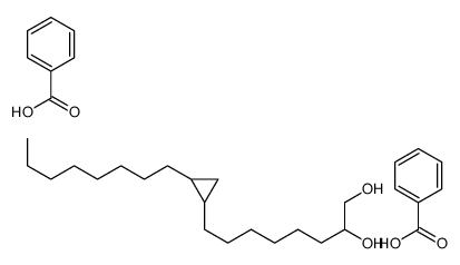 benzoic acid,8-(2-octylcyclopropyl)octane-1,2-diol Structure