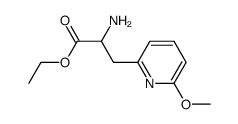 ethyl 3-(6-methoxy-2-pyridinyl)alaninate结构式