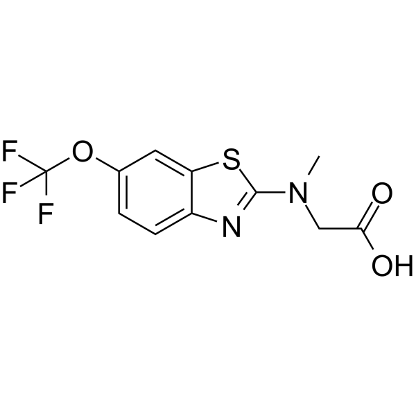 N-甲基-N-[6-(三氟甲氧基)-1,3-苯并噻唑-2-基]甘氨酸图片