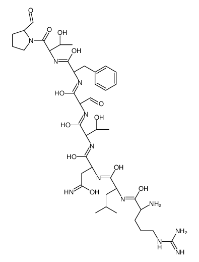 cyclo(asparaginyl-threonyl-seryl-phenylalanyl-threonyl-prolyl-arginyl-leucyl) Structure