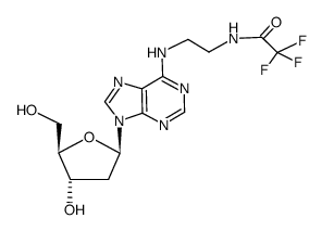 N6-[2-(trifluoroacetylamino)ethyl]-2’-deoxyadenosine Structure