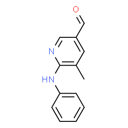 5-Methyl-6-(phenylamino)nicotinaldehyde structure