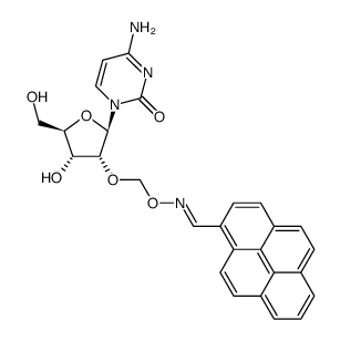 2'-O-(pyren-1-ylmethanimine-N-oxymethyl)cytidine Structure