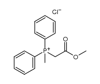 (methoxycarbonylmethyl)methyldiphenylphosphonium chloride结构式