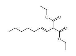 (E)-diethyl 2-(hept-1-en-1-yl)malonate结构式