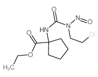 1-(3-(2-Chloroethyl)-3-nitrosoureido)cyclopentanecarboxylic acid ethyl ester Structure