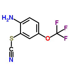 2-Amino-5-(trifluoromethoxy)phenyl thiocyanate结构式