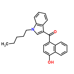 JWH 081 4-hydroxynaphthyl metabolite结构式