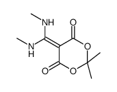 5-[bis(methylamino)methylidene]-2,2-dimethyl-1,3-dioxane-4,6-dione结构式