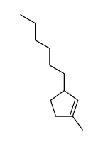 (+/-)-3-hexyl-1-methylcyclopentene Structure