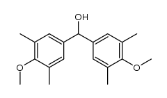 bis(4-methoxy-3,5-dimethylphenyl)methanol结构式