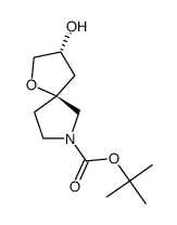 Racemic-(3R,5S)-tert-butyl 3-hydroxy-1-oxa-7-azaspiro[4.4]nonane-7-carboxylate Structure