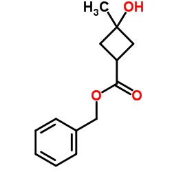 Benzyl 3-hydroxy-3-methylcyclobutanecarboxylate Structure