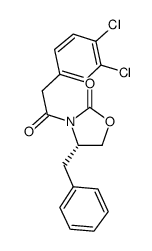 (S)-4-benzyl-3-(3,4-dichlorophenyl)acetyl-2-oxazolidinone结构式