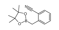2-((4,4,5,5-TETRAMETHYL-1,3,2-DIOXABOROLAN-2-YL)METHYL)BENZONITRILE Structure