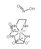 2-azanidylethylazanide; cobalt(+3) cation; nitrous acid; dinitrite结构式