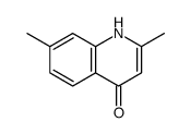 2,7-dimethyl-1H-quinolin-4-one结构式