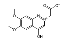 2-(6,7-dimethoxy-4-oxo-1H-cinnolin-2-ium-2-yl)acetate结构式