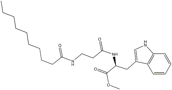 N-Decanoyl-βAla-L-Trp-OMe Structure