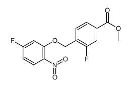 methyl 3-fluoro-4-[(5-fluoro-2-nitrophenoxy)methyl]benzoate Structure