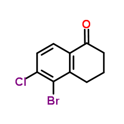5-Bromo-6-chloro-3,4-dihydro-1(2H)-naphthalenone Structure