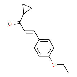 2-Propen-1-one,1-cyclopropyl-3-(4-ethoxyphenyl)-,(E)-(9CI)结构式