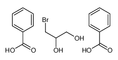 benzoic acid,3-bromopropane-1,2-diol Structure
