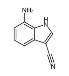 1H-Indole-3-carbonitrile, 7-amino-结构式