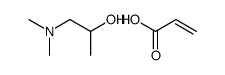 1-(dimethylamino)propan-2-ol,prop-2-enoic acid结构式